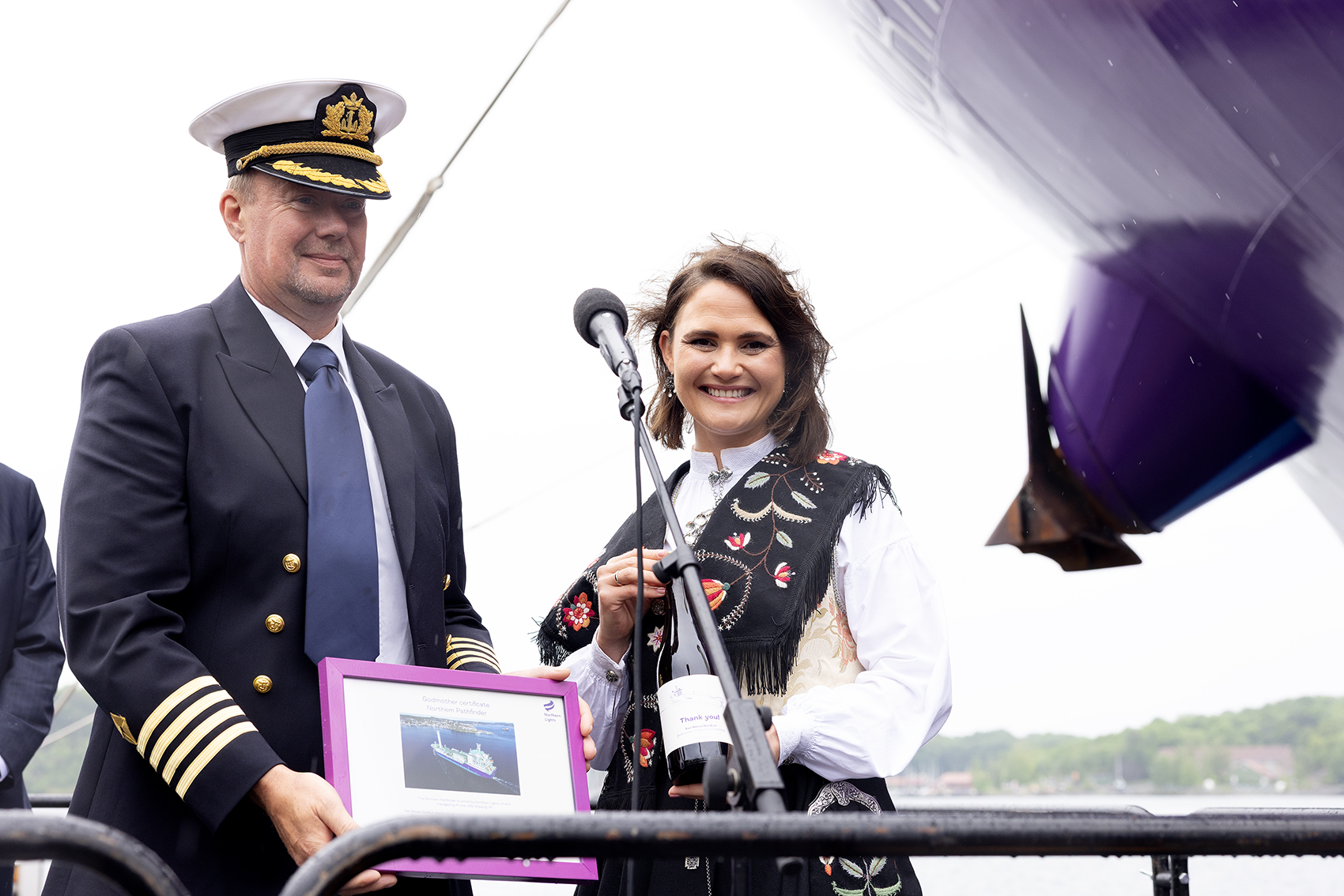 Kari Nessa Nordtun. Godmother ceremony Northern Pathfinder.