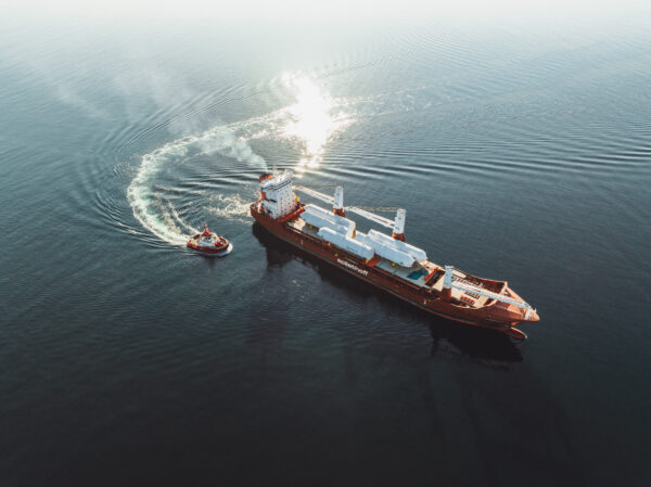 Arrival of CO2 storage tanks Phase 2. Photo by Ruben Soltvedt.
