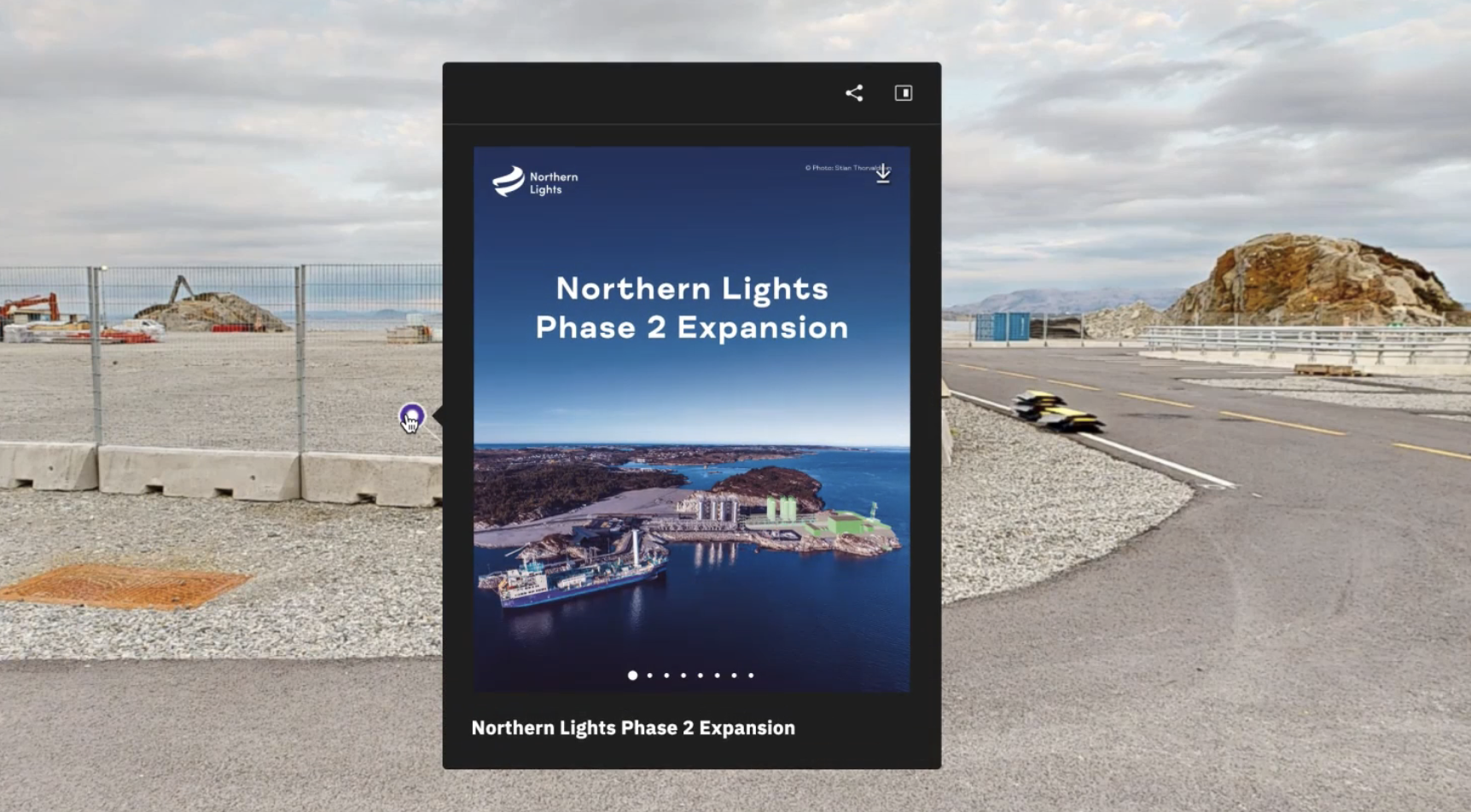 Northern Lights CO₂ receiving terminal in Øygarden, Norway