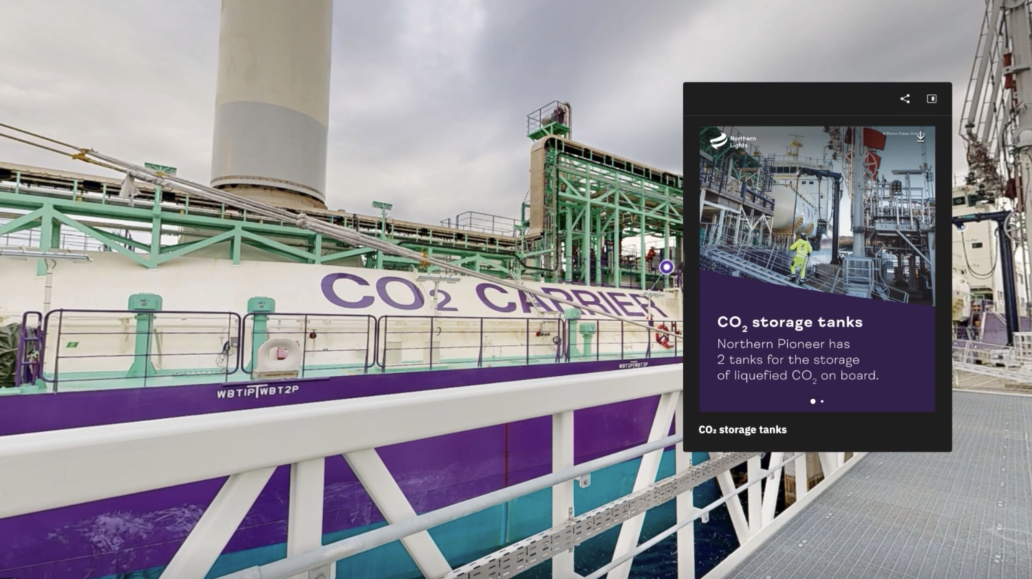 Northern Lights CO₂ receiving terminal in Øygarden, Norway